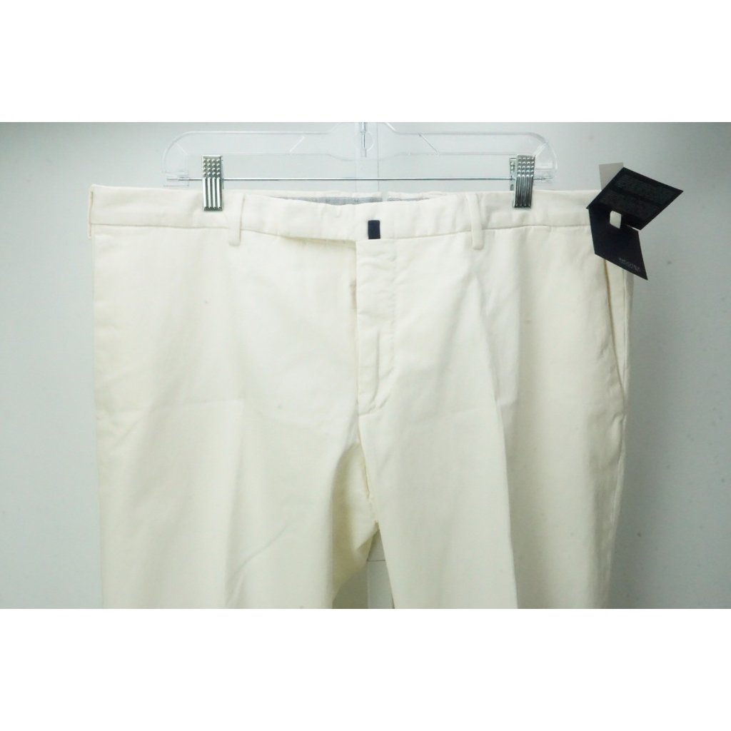 Incotex White High Comfort Cotton Chino Pants Trousers 58 Eu Brand New